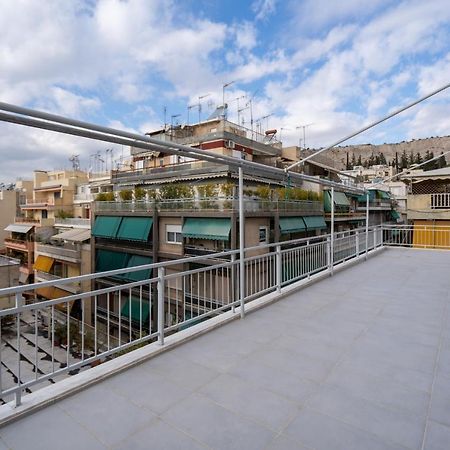 Athens Hideout Apt, Big Rooftop With City View Apartamento Exterior foto