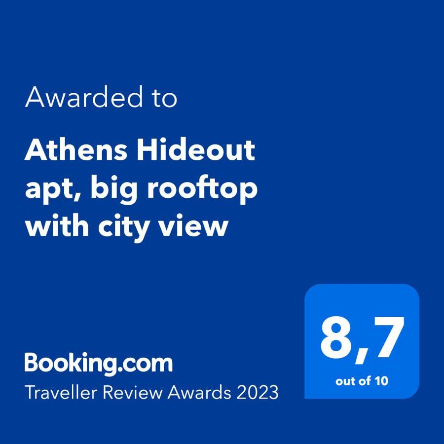 Athens Hideout Apt, Big Rooftop With City View Apartamento Exterior foto